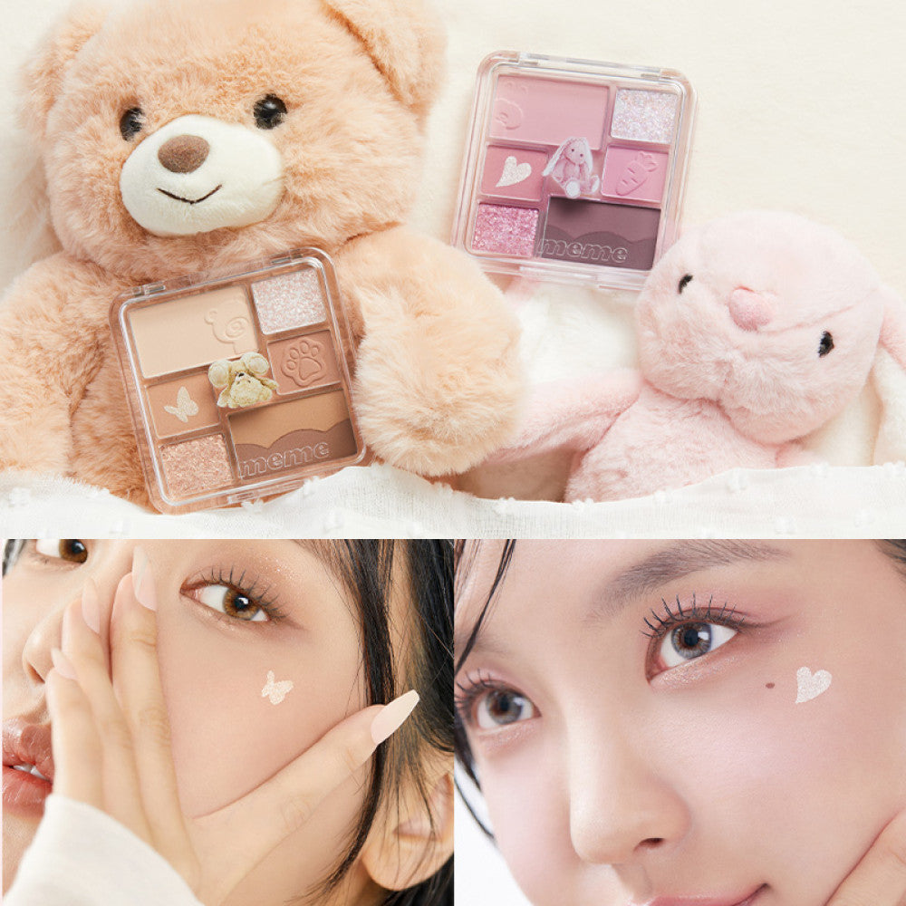 Immeme doll eye shadow plate 7 color matte earth color grey pink eye shadow powder blusher plate multicolor 05 new image 5