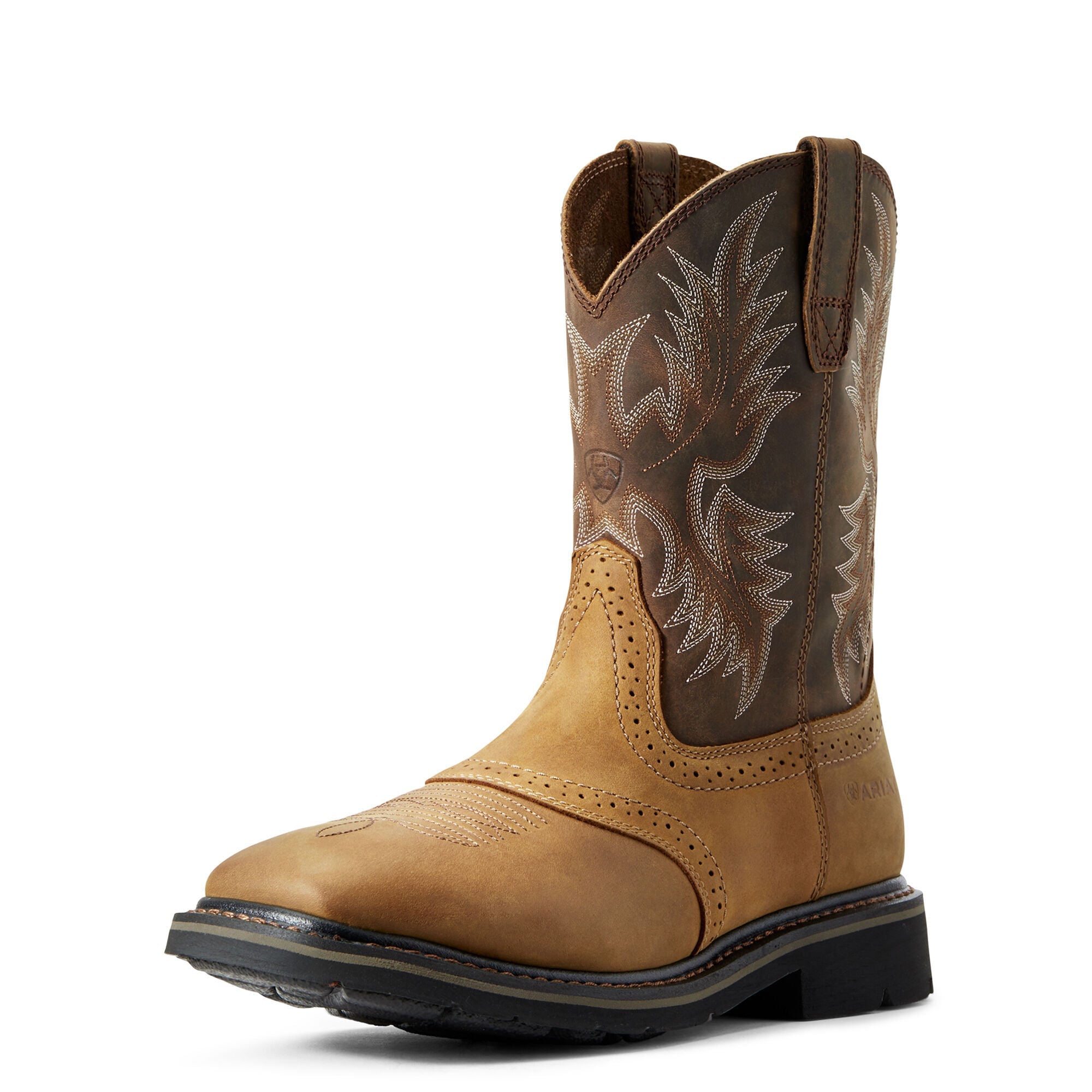 ARIAT Men's Sierra Wide Square Toe Boot - Aged Bark
