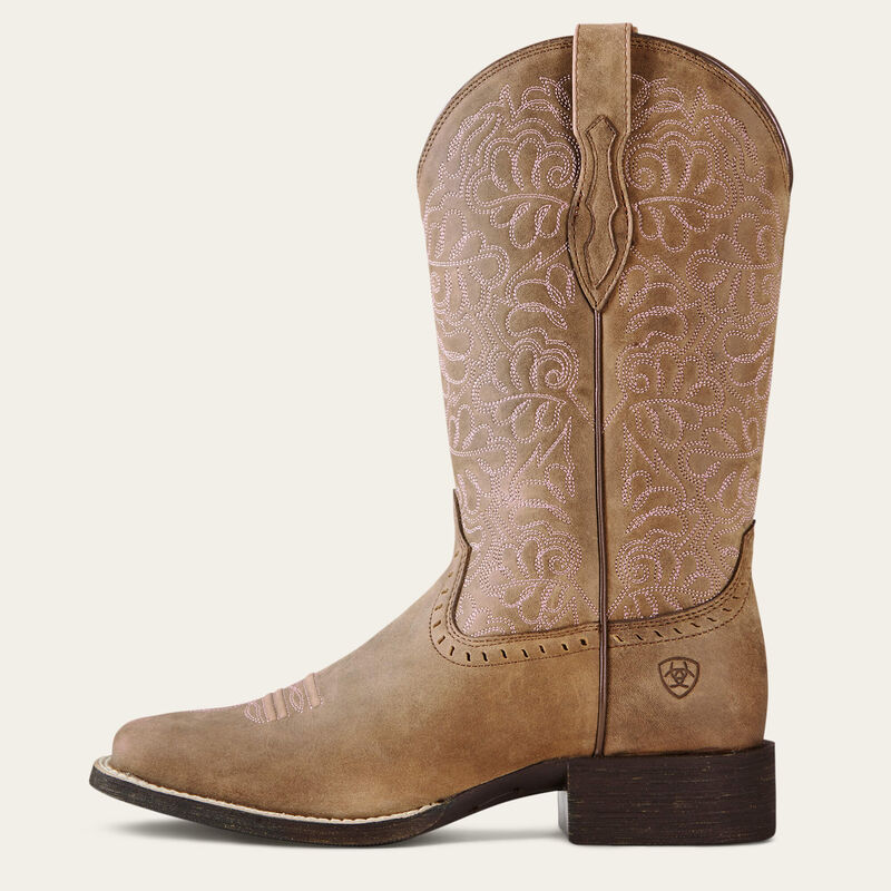 WMS Round Up Remuda Wide Square Toe Western Boot