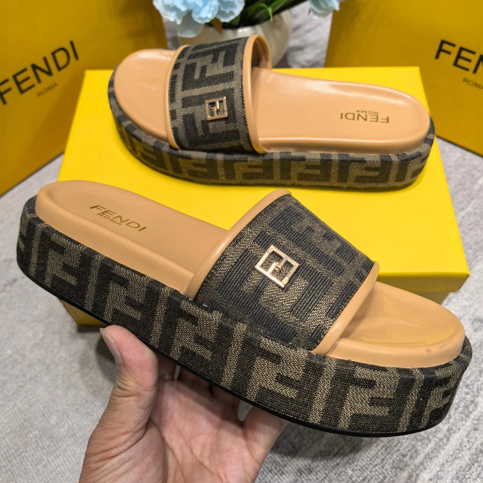 Great Printed Classic Thick Sole Slippers 1025040203