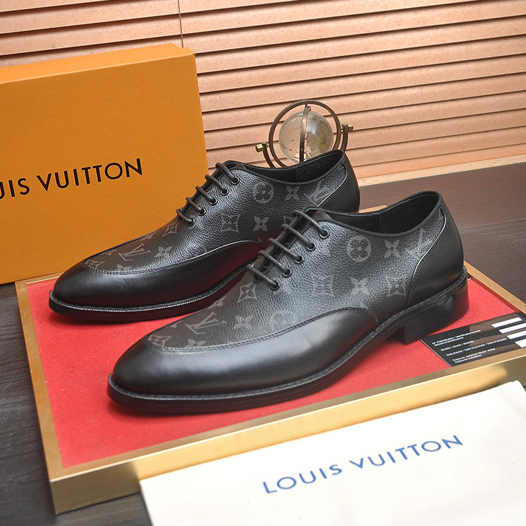 VV Leather patchwork loafers 1825120404