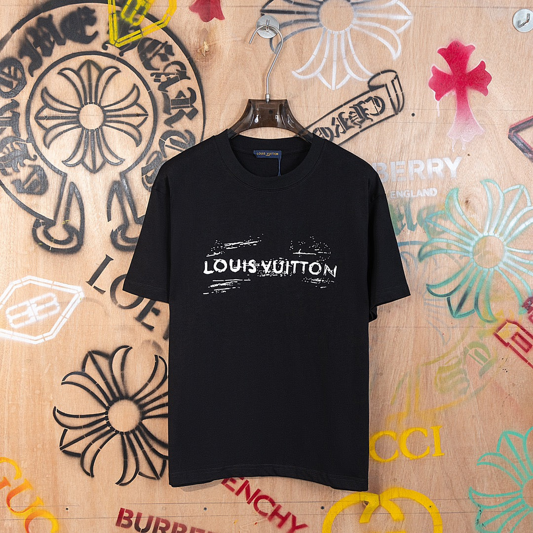 VV Front and back letter print T-shirt 1824103105