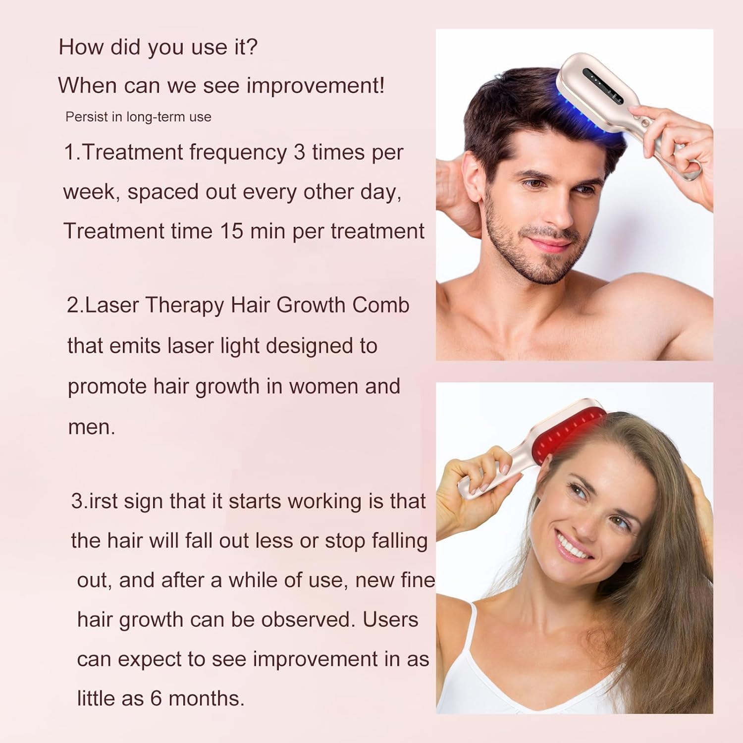 Medical Energy Red Light Hair Comb