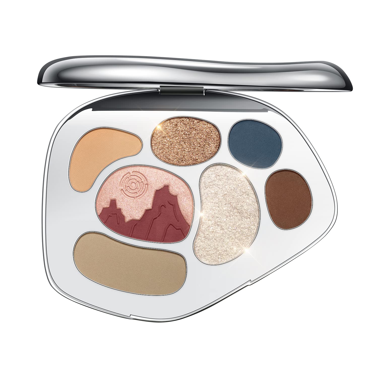 Kating Mountain Silver Mirror Eyeshadow & Blush Palette