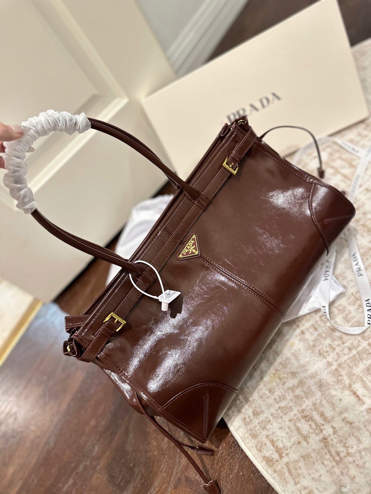 PD Bonnie oiled leather handbag 1825122506