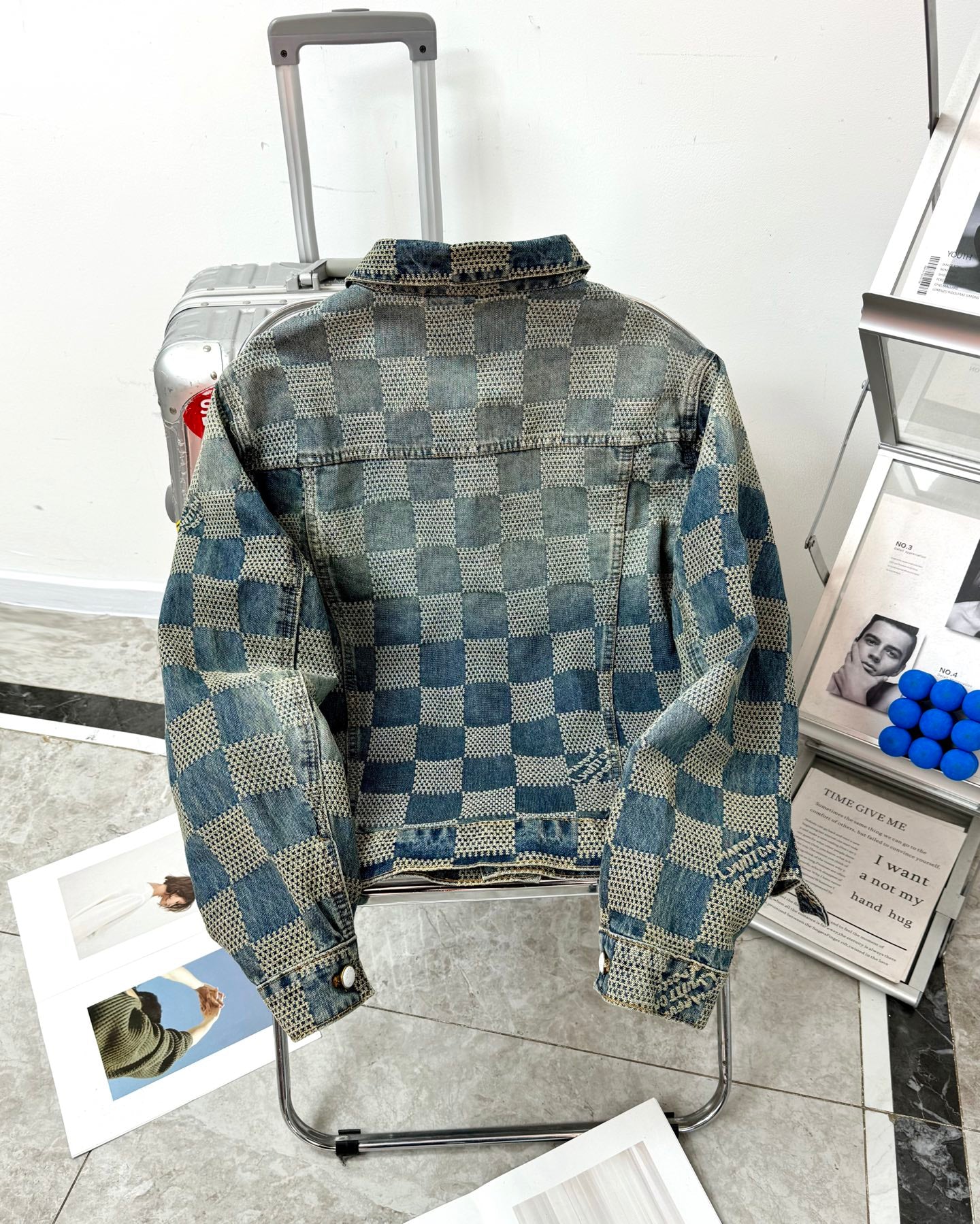 VV Plaid denim jacket 1825022819