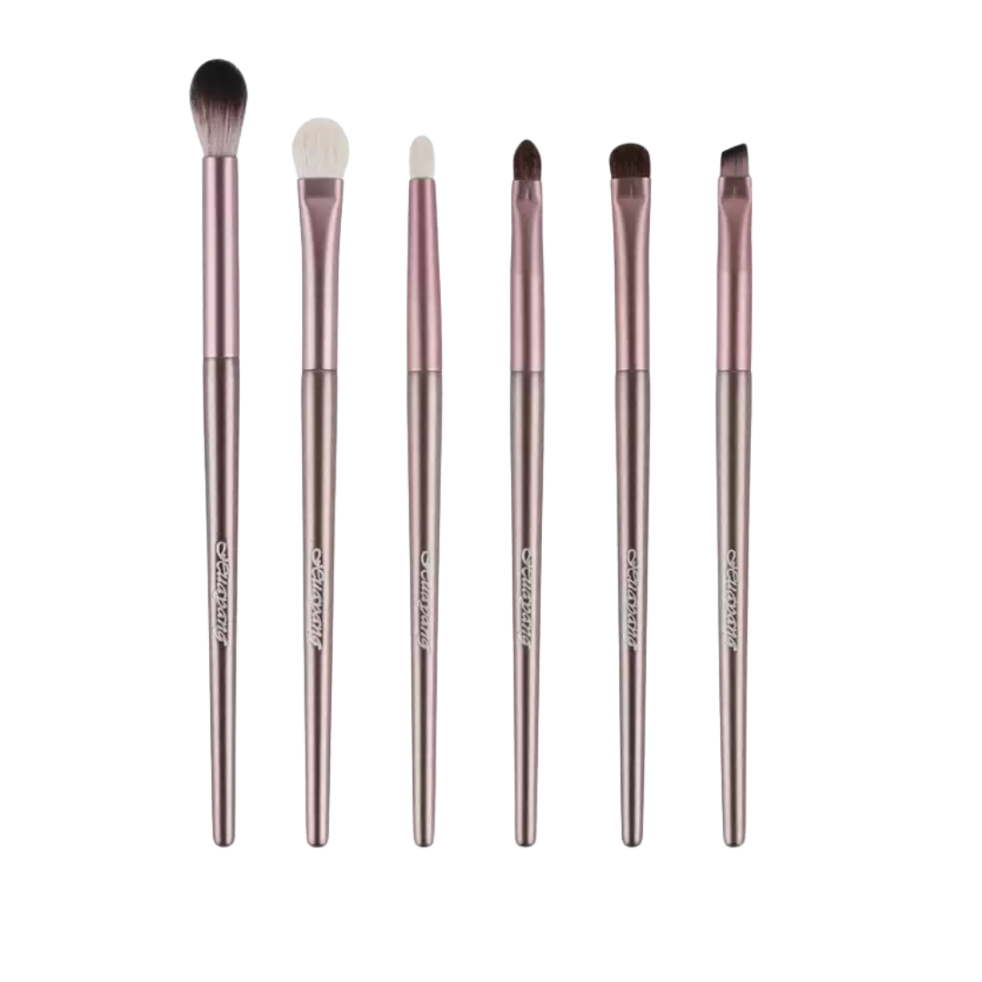 Flowery Pudding 6-Piece Eye Brush Set