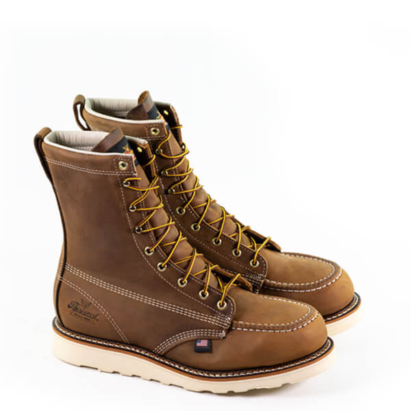 Men's Thorogood AMERICAN HERITAGE – 8" TRAIL CRAZYHORSE SAFETY TOE – MOC TOE MAXWEAR WEDGE™