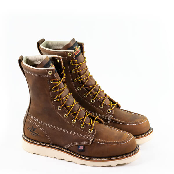Men's Thorogood AMERICAN HERITAGE – 8" TRAIL CRAZYHORSE MOC TOE – MAXWEAR WEDGE™
