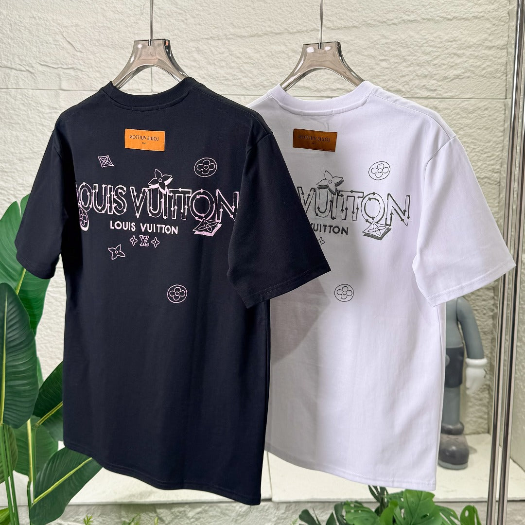 VV Embroidery letters T-shirt 1825060603