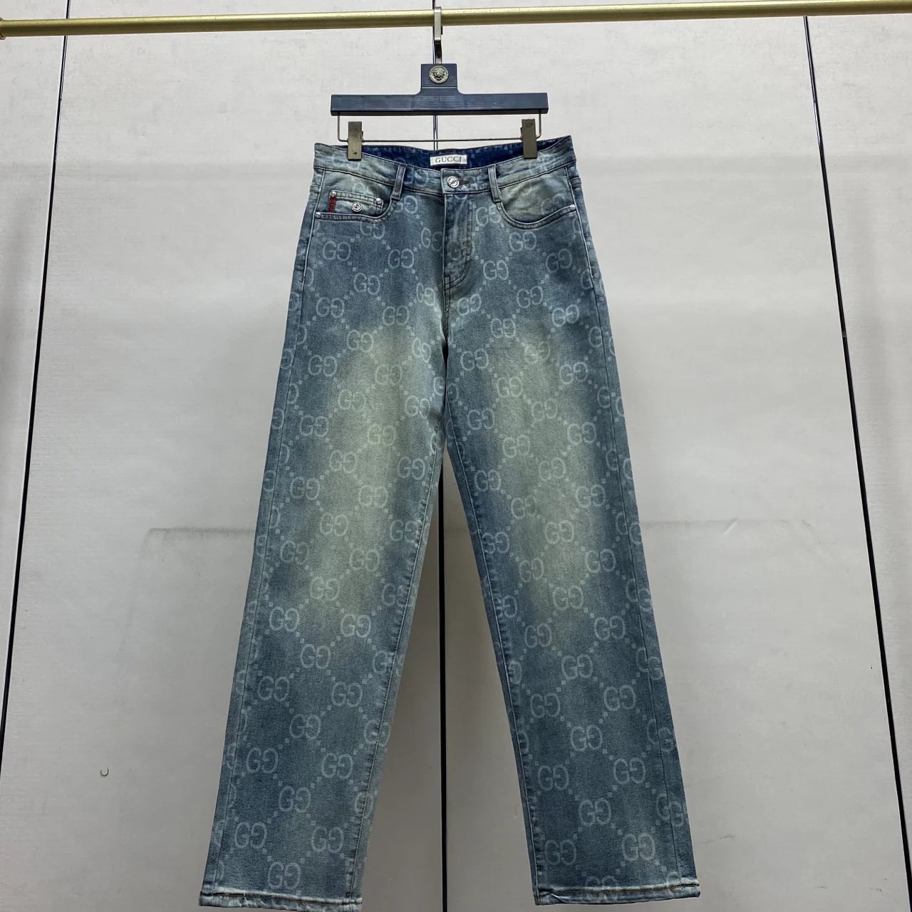 Men's custom-made fashion slim-fit straight leg jeans 1425122514