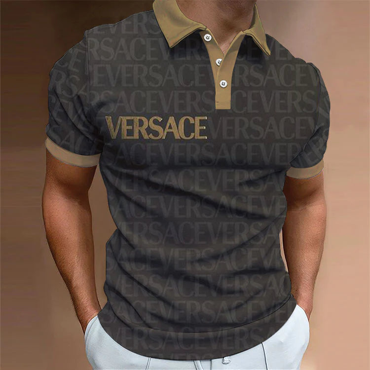 Men's Summer Fashion Printed Polo Shirts 3D1024041809