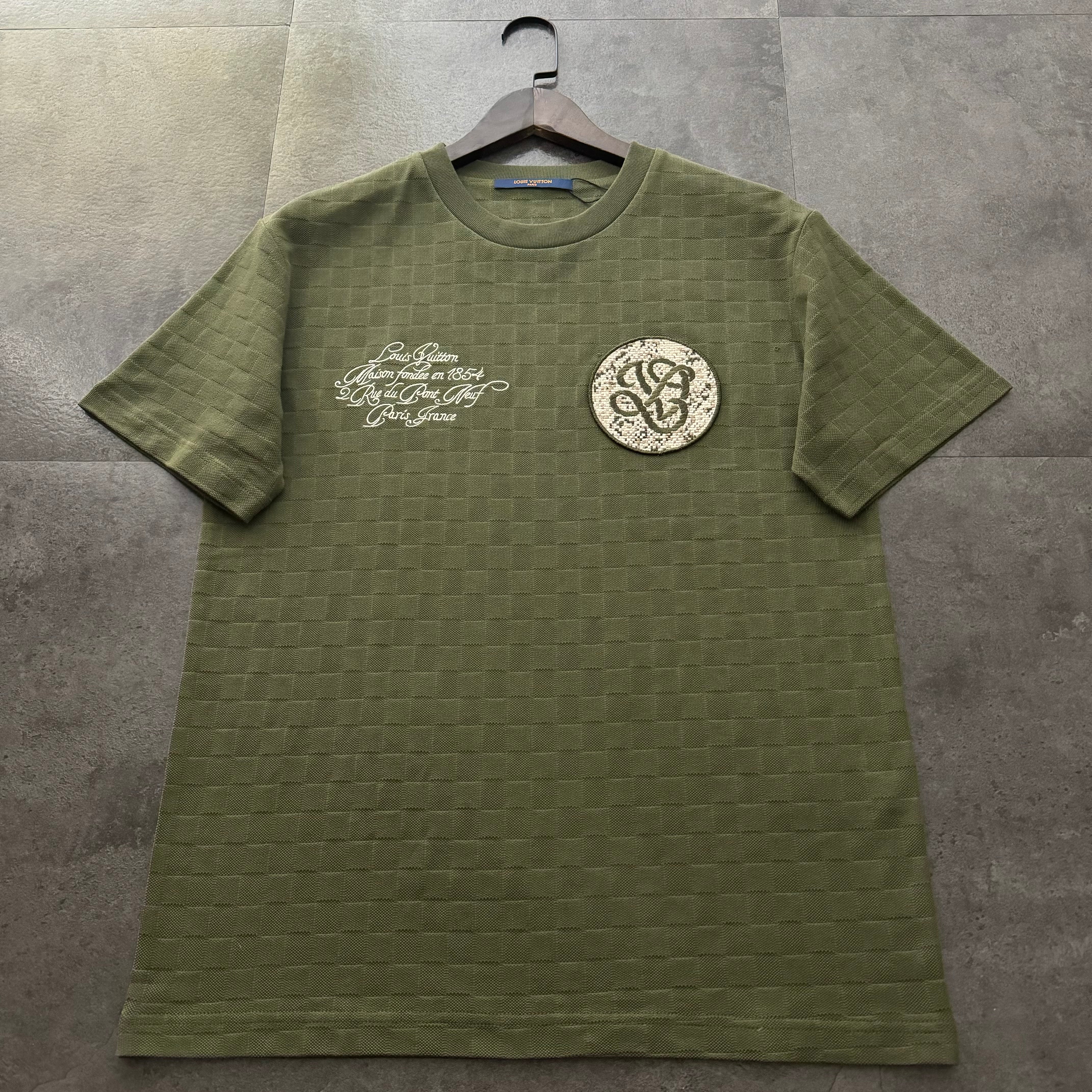VV Chess jacquard + small logo embroidery T-shirt 1825041706