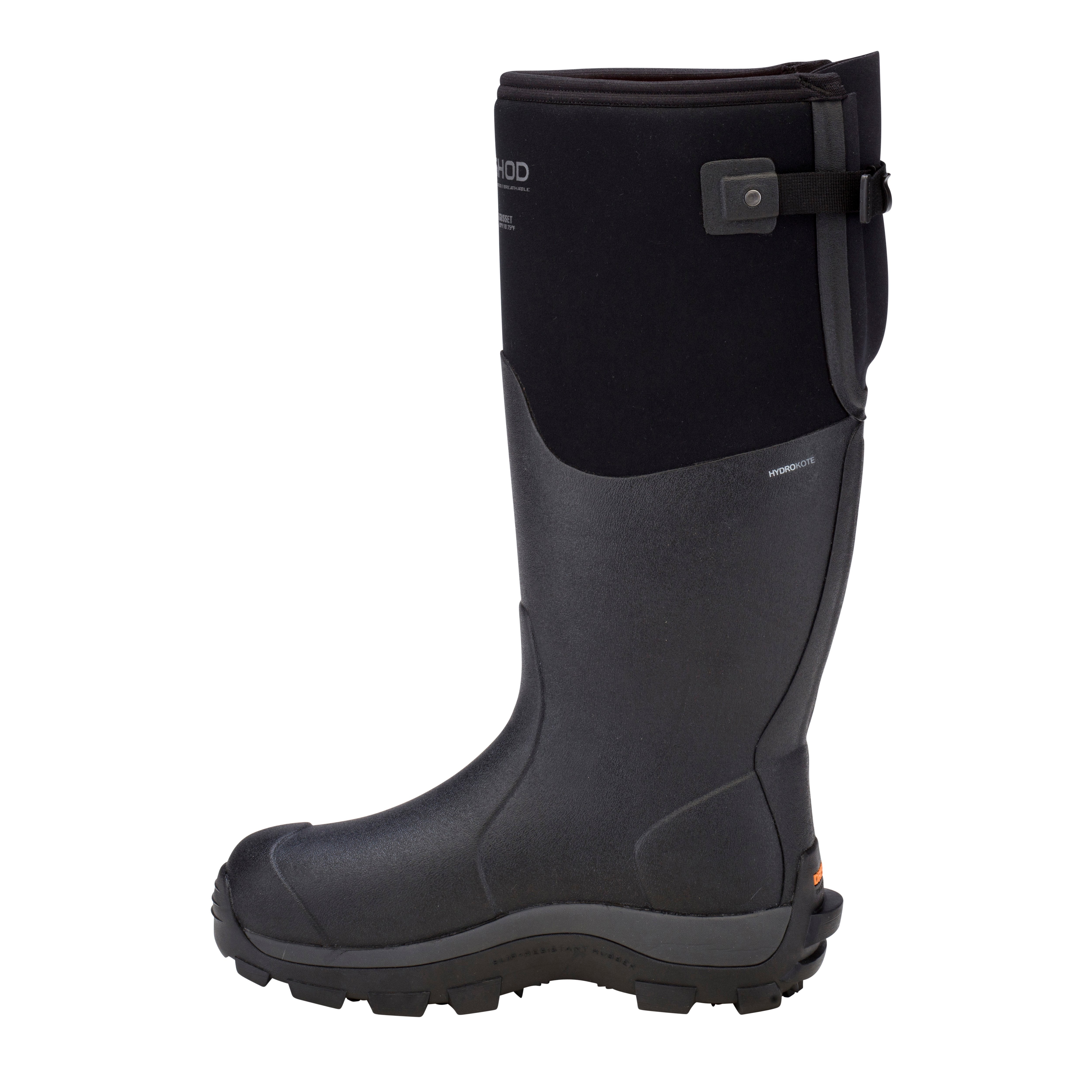Dryshod Mens Haymaker Gusset Farm Boots| Rubber | Waterproof | Black | Pull On
