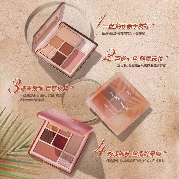 AKF Seven-Color Eyeshadow Palette