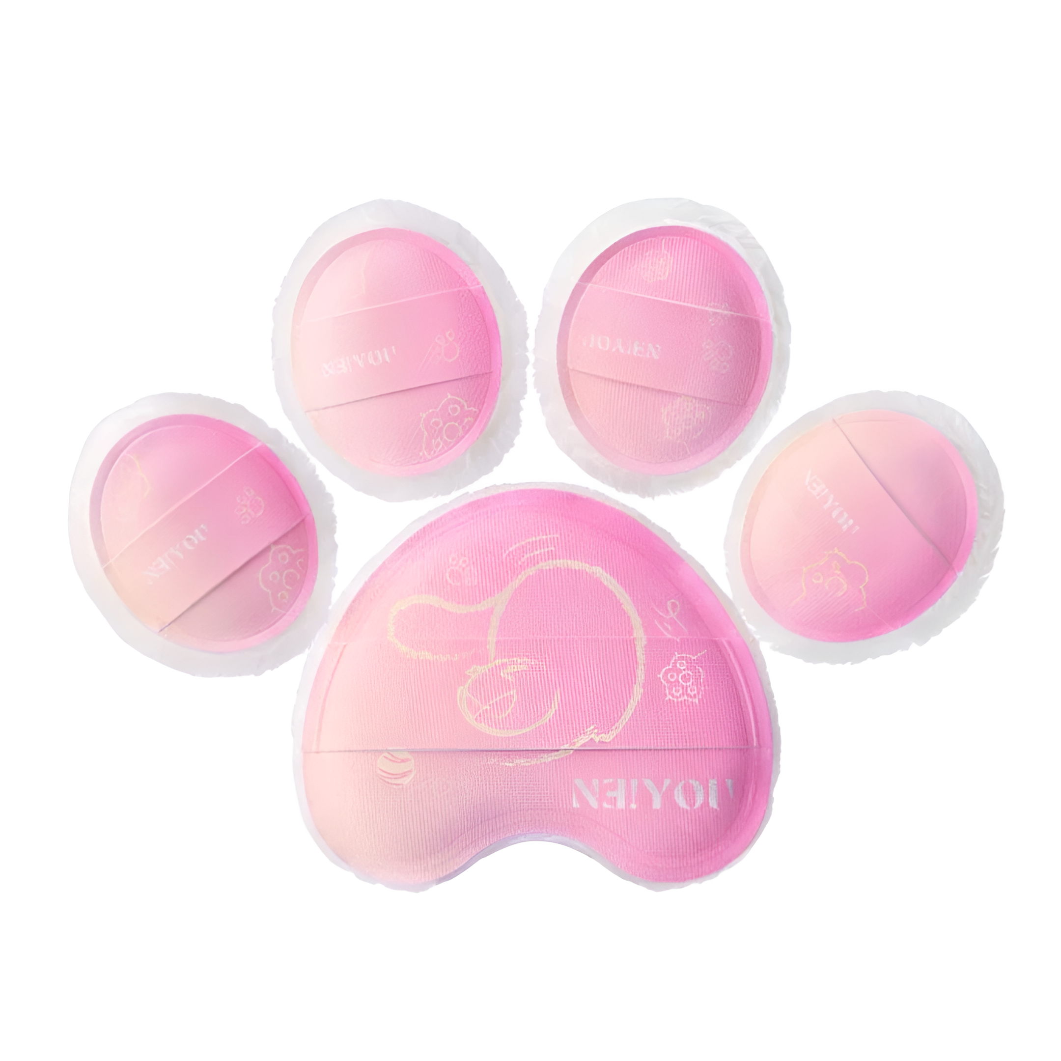 Neiyou Mini Thumb Powder Puff Set