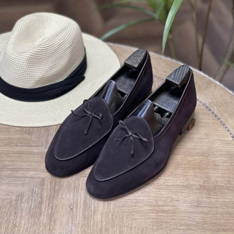 British loafers suede leather lazy slip-on casual leather shoes(3 colors)