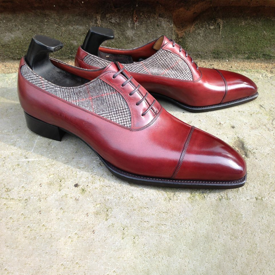 Two Tone Burnished formal shoes
