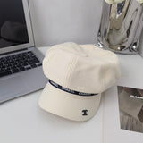 Breathable linen all-season beret octagonal hat XC16062501