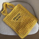Fashion All-match Holiday Style Hollow Straw Wided Bag 1024031402