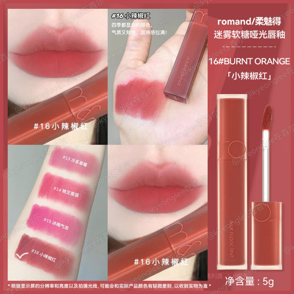Roman and Soft Matte Lip Glaze 13 Misty Soft Candy 15 Long lasting Whitening 11 Velvet Mist Soft Mist Lipstick Female image 32