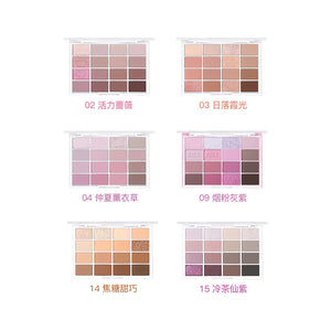 Korean Traceability Special Session Korean Makeup WAKEMAKE eye shadow Plate 16 colors charming eye shadow face repairing earth color image 2