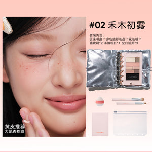 New Judydoll Orange Flower Makeup Booklet eye shadow Disk Daily Light Makeup Comprehensive Disk powder blusher Makeup image 8