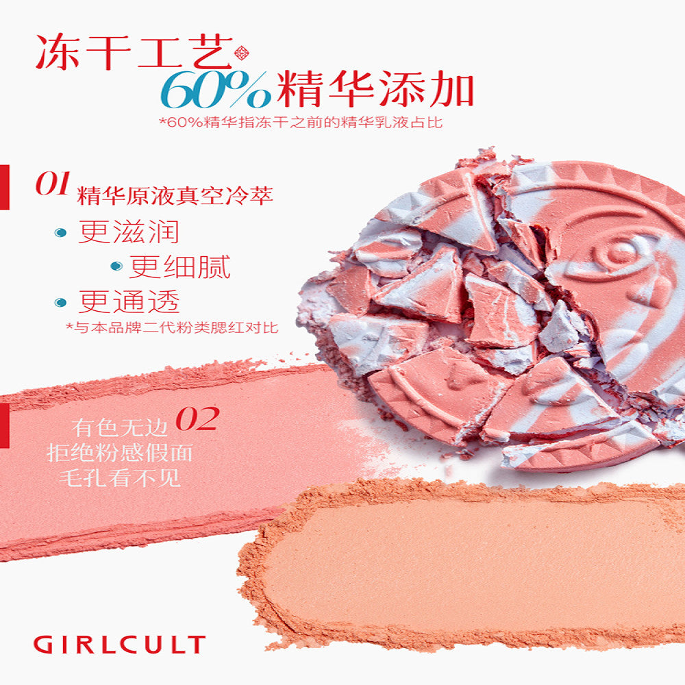 8 11 Nanyang New Girlcult Construct Emotion powder blusher Fuwa Matte Convergence Inflation Color Shaping image 4