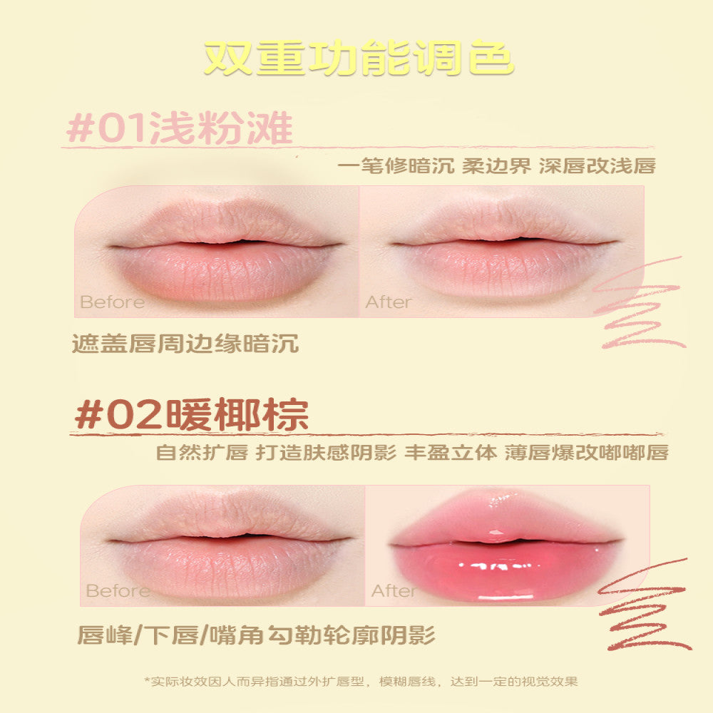 GirlsBrush gc Waterlight Heat Wave Soft lipliner Waterproof Lasting Colorfast Lip Mist Face Lipstick image 5