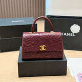 CNL Camellia-Embroidered Handbag 1826031601