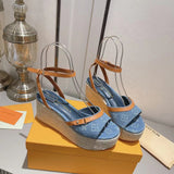 VV Slope Heel Hemp Rope Woven Sandals 1025040218