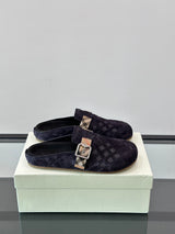TB Unisex Check Suede Urchin Clogs 1825120505