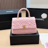 CNL Camellia-Embroidered Handbag 1826031601