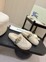 TB Unisex Check Suede Urchin Clogs 1825120505