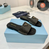 PR Nappa leather slides 1825032002
