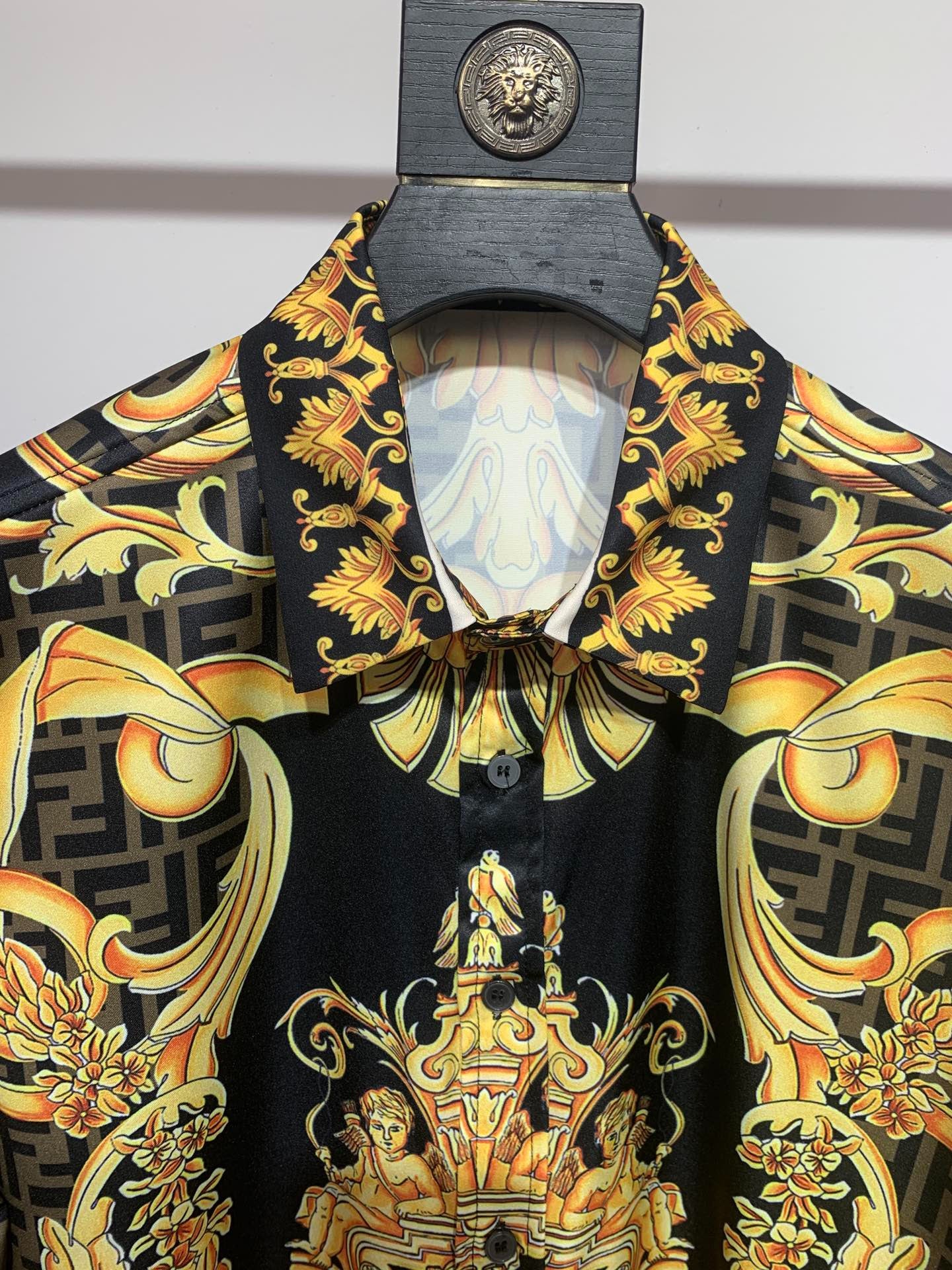 FENDACE GOLD BAROQUE SHIRT 1826060507