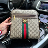 New style trendy genuine leather men's crossbody bag 10240223TJ23