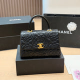 CNL Camellia-Embroidered Handbag 1826031601