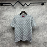 Knitted cotton couple short-sleeved T-shirts 1426013017