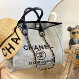 Classic embroidered beach bag PD10042703