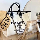 Classic embroidered beach bag PD10042703