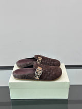 TB Unisex Check Suede Urchin Clogs 1825120505