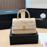 CNL Camellia-Embroidered Handbag 1826031601