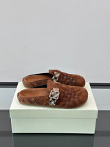 TB Unisex Check Suede Urchin Clogs 1825120505