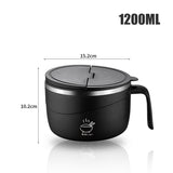 💕304 Stainless Steel Multi-Purpose Anti-Scald Large-Capacity Instant Noodle Bowl