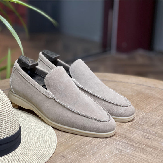 Breathable Square Toe Business Casual Suede Nubuck Men's Shoes