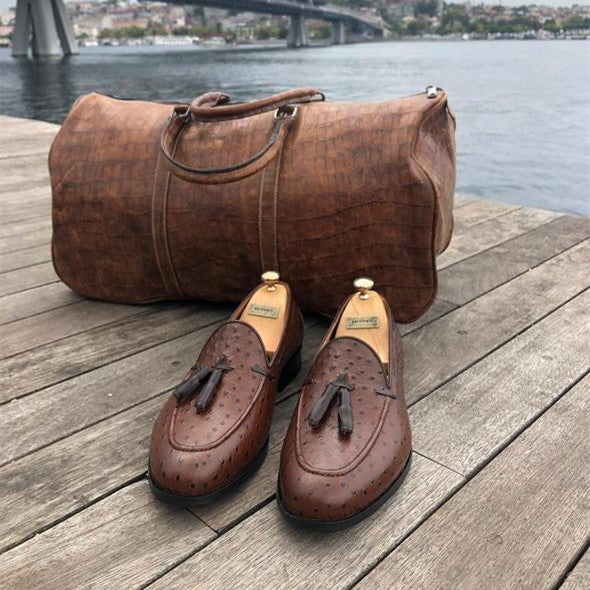 Men's Tassel Brown Loafers
