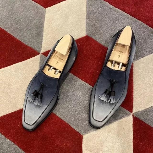 Handmade Men's Fringe Split Toe Shoes